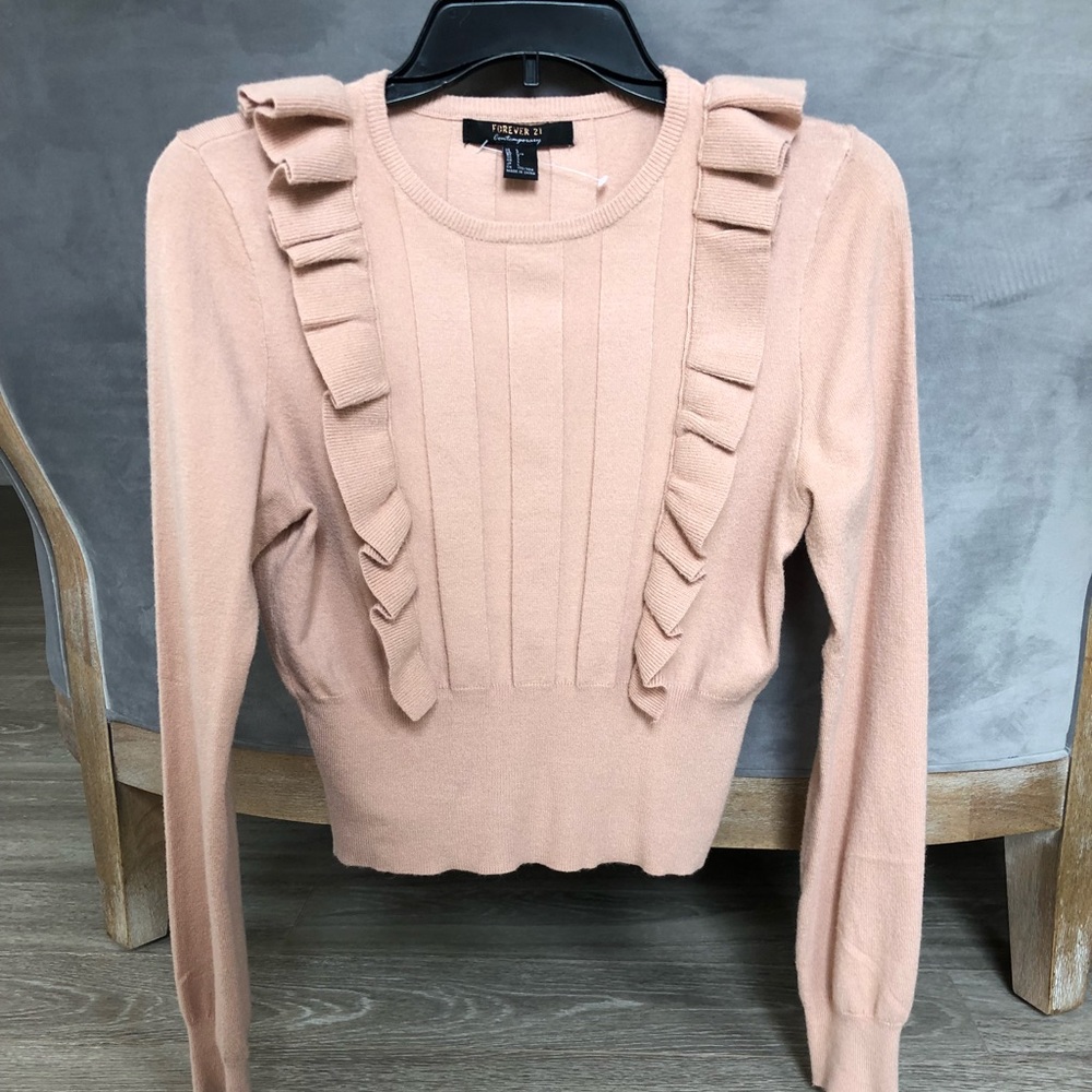 Cropped Cream Sweater